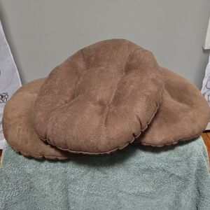 14" Klear-Vu Gripper Padded round Bar Stool Cover Cushion Set of 3